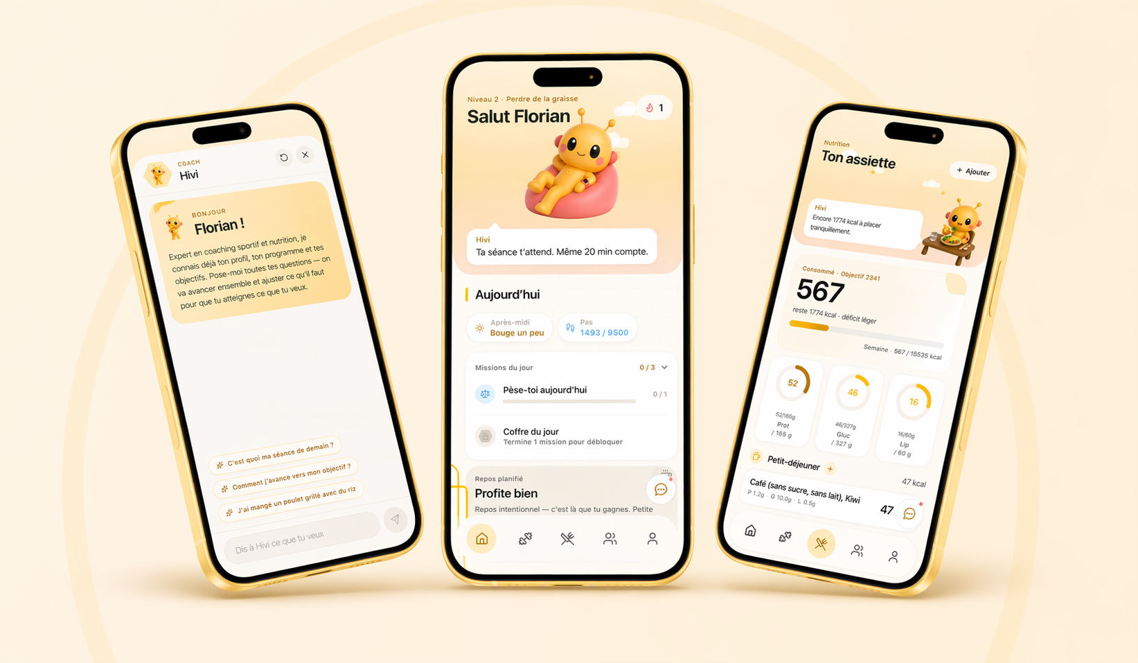 Hivu sur iPhone · Hivi, Accueil et Nutrition